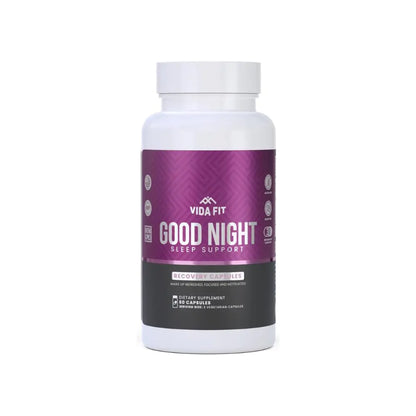 Good Night Natural Sleep Aid for Adults – Melatonin 3mg Magnesium Glycinate Ashwagandha L Theanine GABA 5-HTP Vitamin D Niacin 30 Days Supply